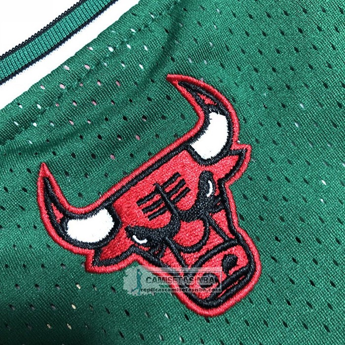 Camiseta Chicago Bulls Derrick Rose NO 1 Mitchel & Ness 2008-09 Verde
